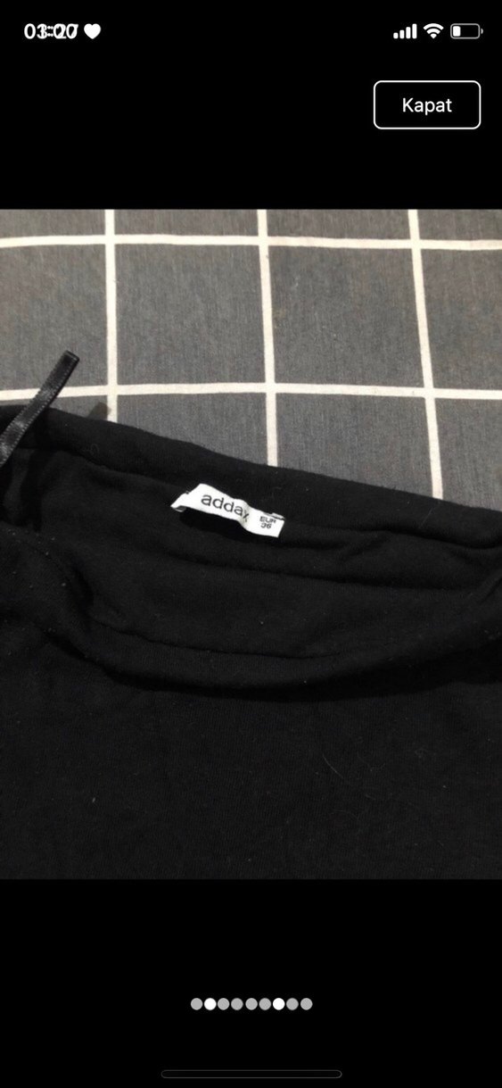 Siyah straplez crop - Görsel 4