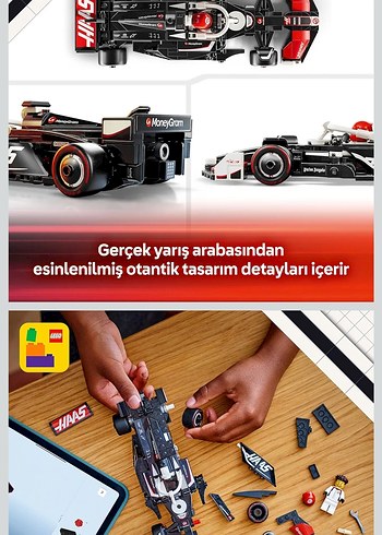 Lego 77250 MoneyGram Haas F1 Team - Görsel 7