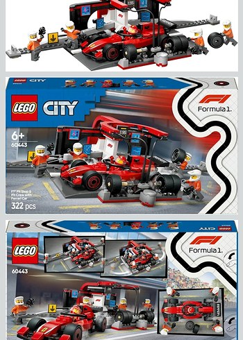 Lego 60443 F1 Pit Stop - Görsel 4