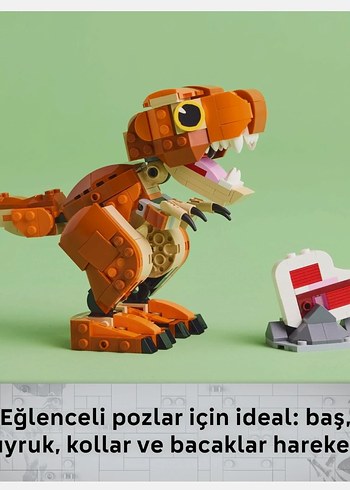 Lego 76967 Kahverengi LEGO Dinozor - Görsel 3