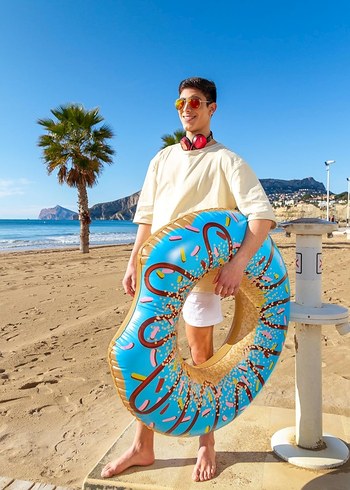 Bestway Donut Desenli Renkli Yüzme Simidi - Görsel 2