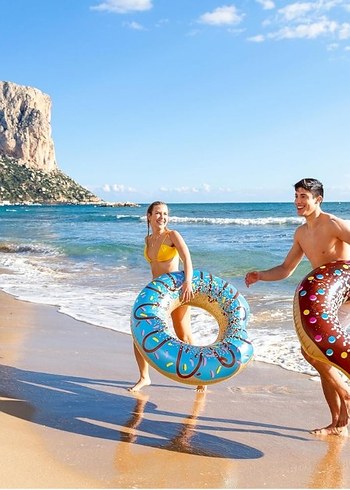 Bestway Donut Desenli Renkli Yüzme Simidi - Görsel 8