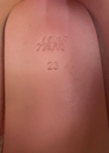 H&M H&M Pembe Kadife Kız Babet Ayakkabı(23)