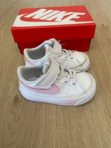 Nike Nike Court Legacy (TDV) Beyaz-Pembe 21 Numara