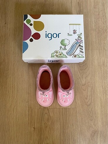 Igor Igor Fil Logolu Pembe Yağmur Çizmesi 21)