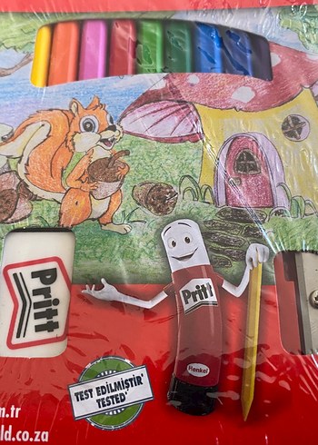 Beden Pritt 12 Renk Mum Boya Seti