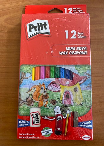 Pritt 12 Renk Mum Boya Seti