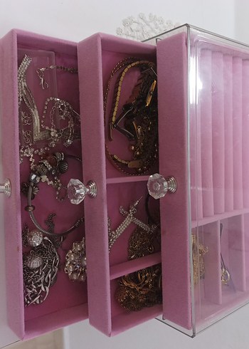 Beden Pembe Takı Organizer Kutusu