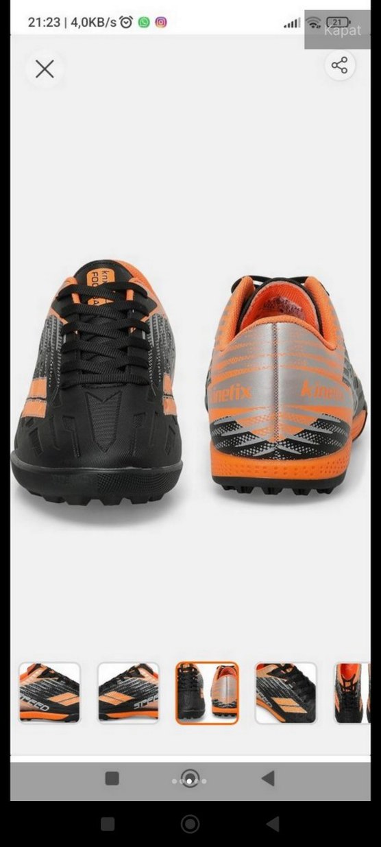 Turuncu Erkek Spor Futbol Ayakkabısı kinetix - Görsel 5