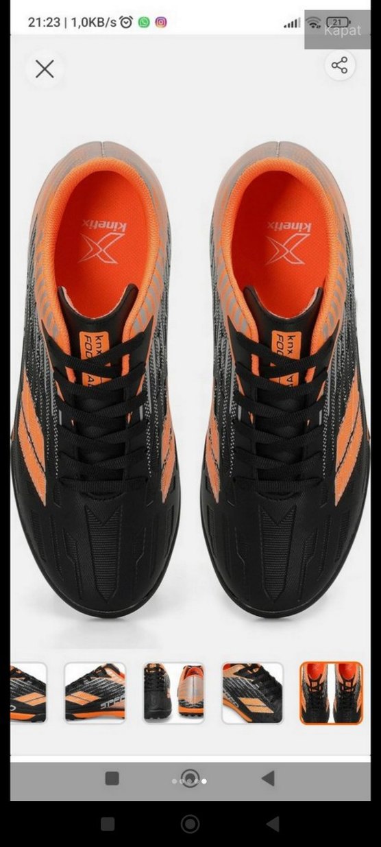 Turuncu Erkek Spor Futbol Ayakkabısı kinetix - Görsel 4