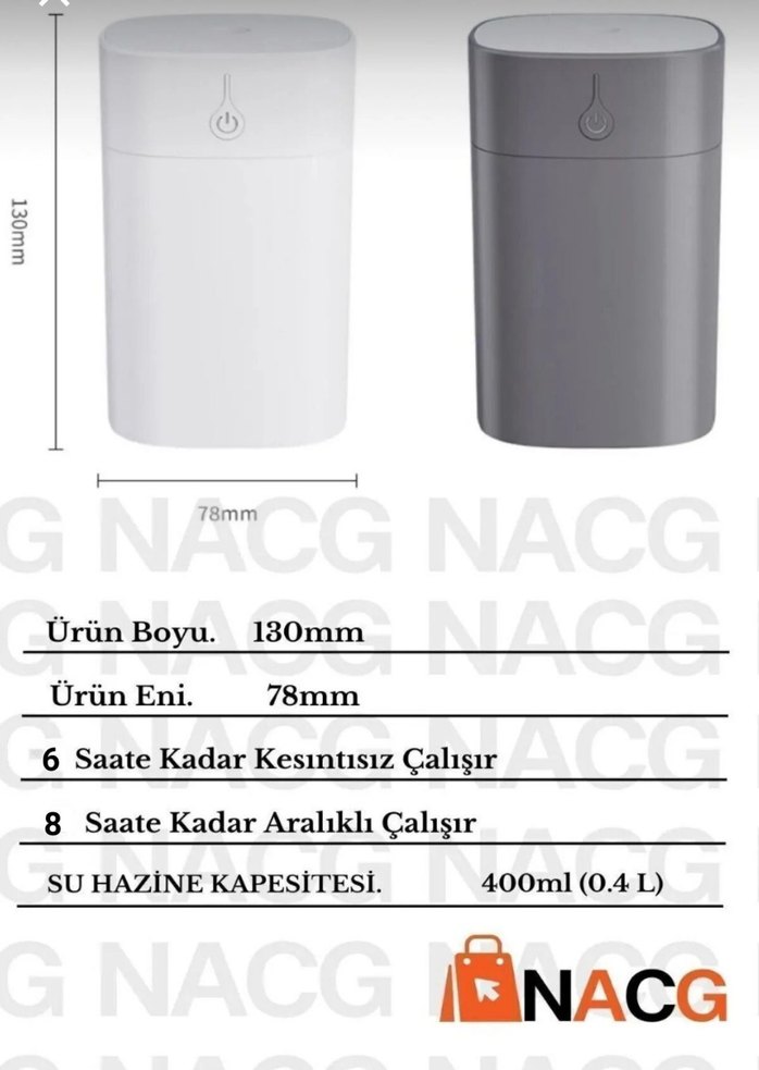 Beyaz Hava Temizleyici ve Nemlendirici - Görsel 2