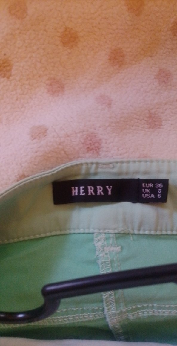 Düğmeli Turkuaz Kadın Denim Pantolon - Görsel 3