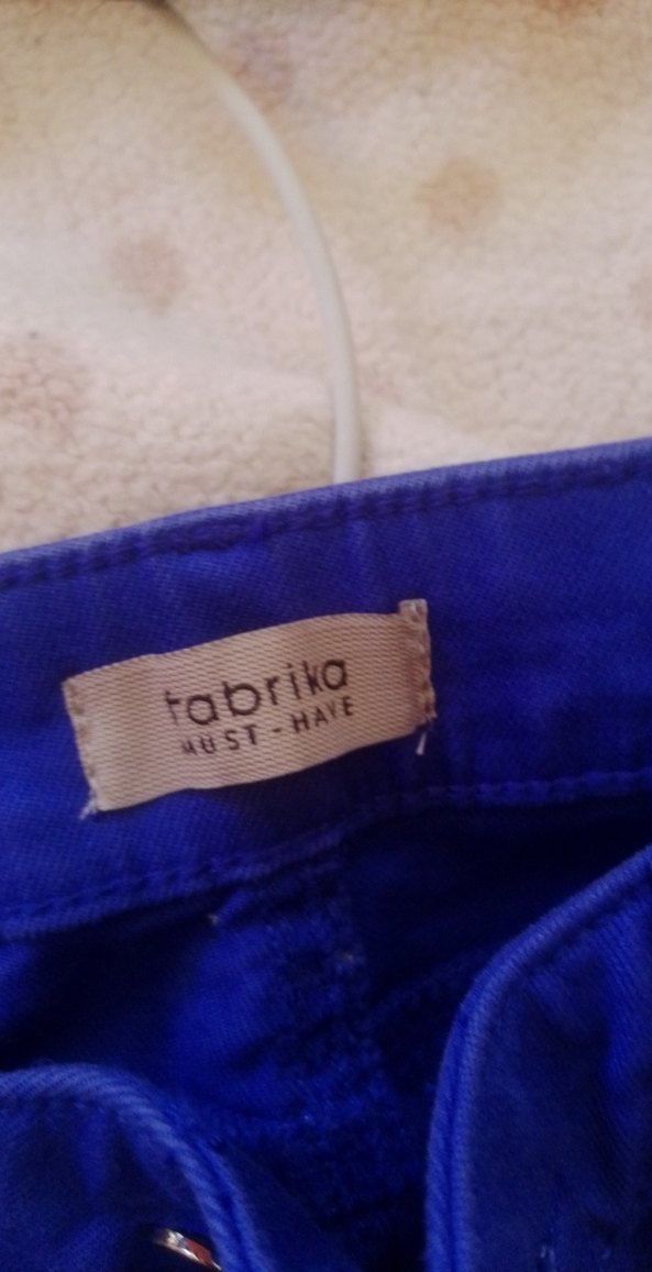 Mavi Kemerli Kadın Denim Pantolon - Görsel 5