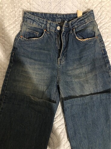 32 Beden mavi Renk Vintage Jean