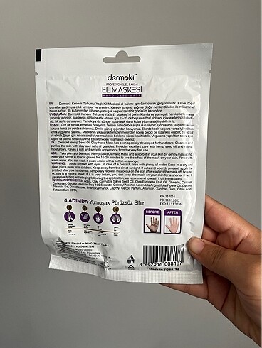 Dermokil el maskesi - Görsel 2