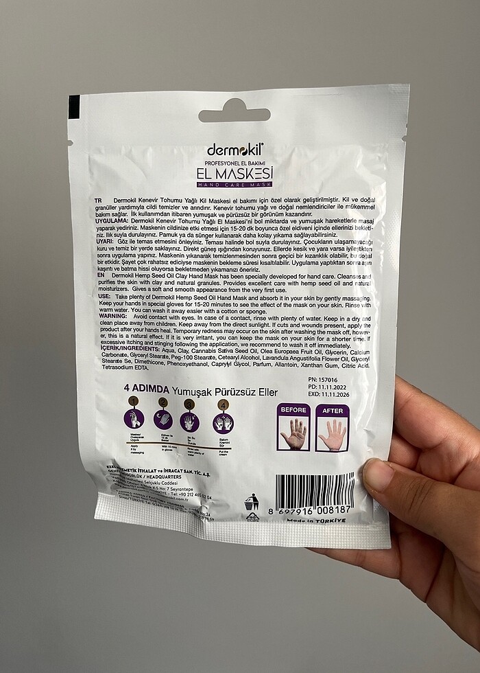Dermokil el maskesi - Görsel 2