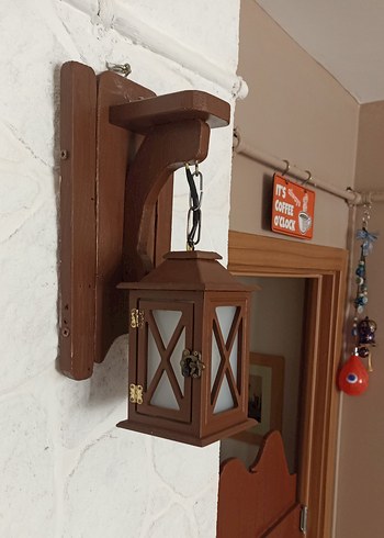 Beden Dekoratif, ahşap tasarımlı duvar apliği. 31x17x11,5 cm