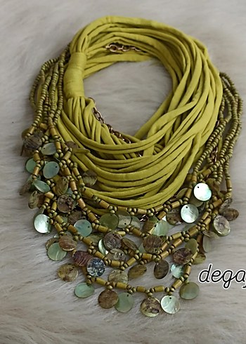 Tasarım Sedef Pullu Kolye - Görsel 2