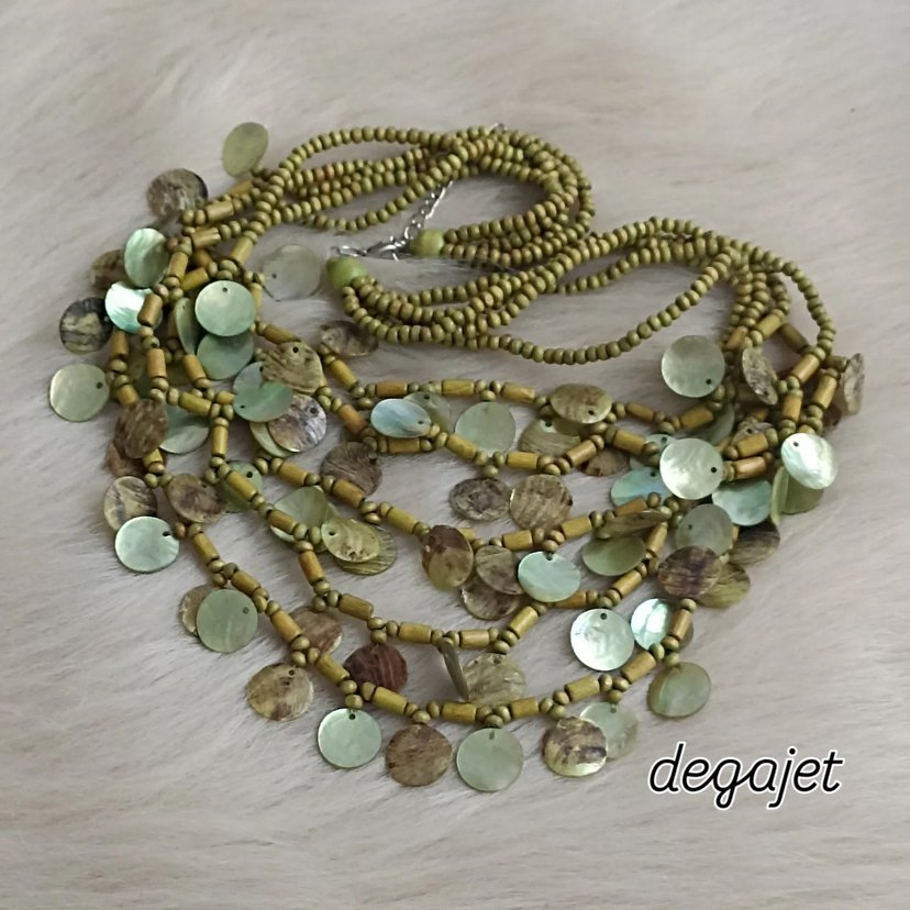 Tasarım Sedef Pullu Kolye - Görsel 3