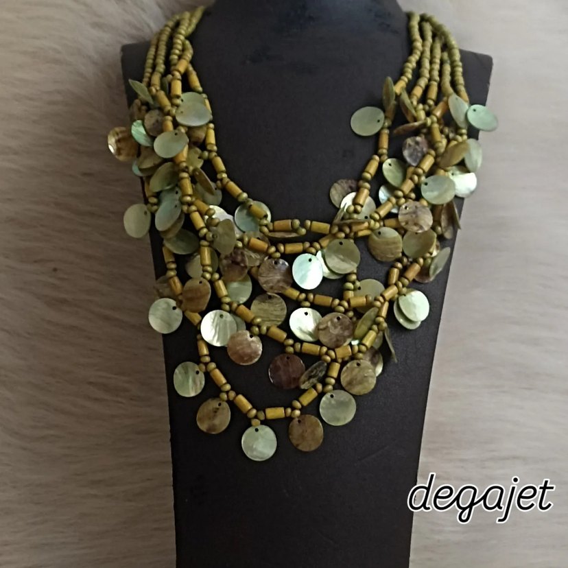 Tasarım Sedef Pullu Kolye - Görsel 4