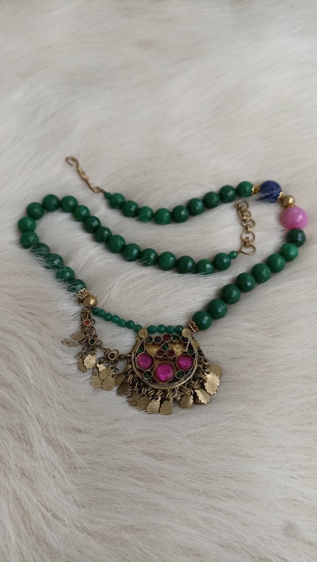 Yörük işi otantik tasarım kolye - Görsel 2