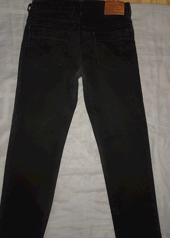 Siyah Erkek Çocuk Likralı Rahat Kot Pantolon - Görsel 4