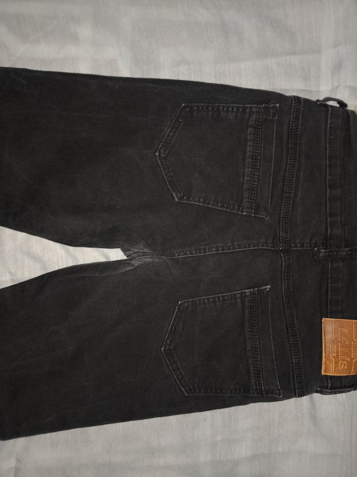 Siyah Erkek Çocuk Likralı Rahat Kot Pantolon - Görsel 3