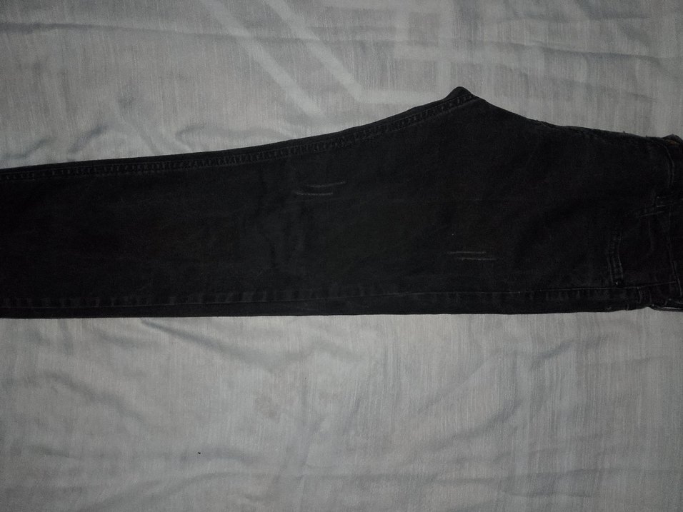 Siyah Erkek Çocuk Likralı Rahat Kot Pantolon - Görsel 2