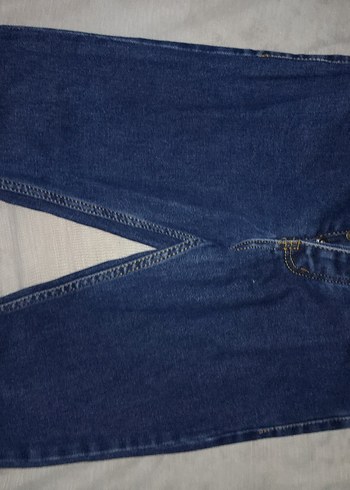 Düğmeli Mavi Erkek Jean - Görsel 6