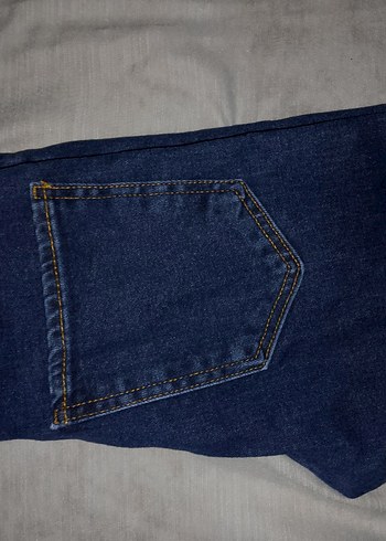 Düğmeli Mavi Erkek Jean - Görsel 3