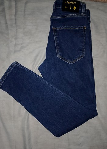 Düğmeli Mavi Erkek Jean - Görsel 4