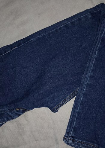 Düğmeli Mavi Erkek Jean - Görsel 8