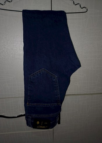 Düğmeli Mavi Erkek Jean - Görsel 7