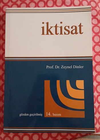 İktisat - Prof. Dr. Zeynel Dinler, 14. Basım