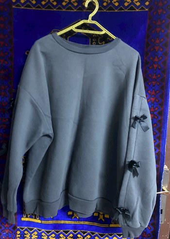 Trendyol & Milla Gri Kadin Kurdeleli Sweatshirt