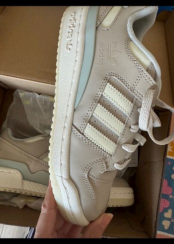 36 Beden ten rengi Renk Bej Adidas Forum Low CLW Kadın Spor Ayakkabı