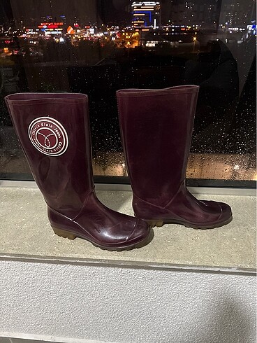 37 Beden bordo Renk Calvin klein yağmur çizmesi
