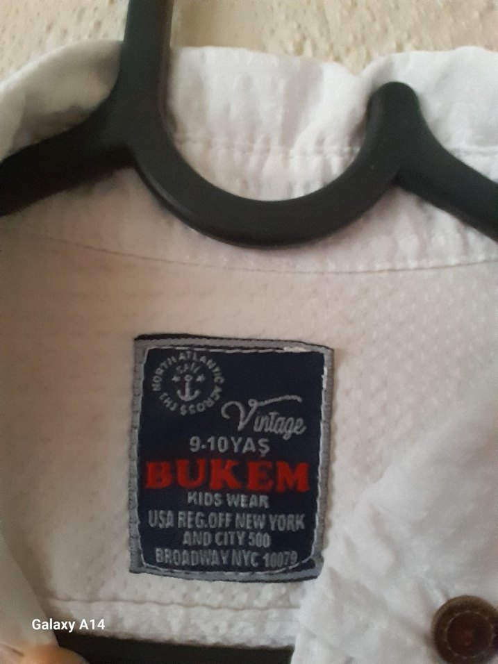 Erkek Çocuk Beyaz Keten Gömlek - Görsel 3