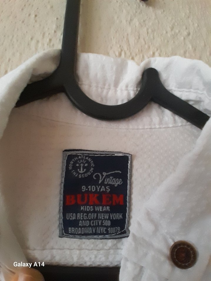 Erkek Çocuk Beyaz Keten Gömlek - Görsel 2