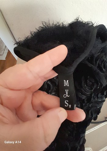 Siyah Örgü Kadın Kazak - Görsel 4