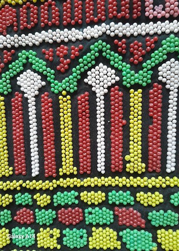 Boncuk İşlemeli Çok Renkli Kadın Çantası - Görsel 3