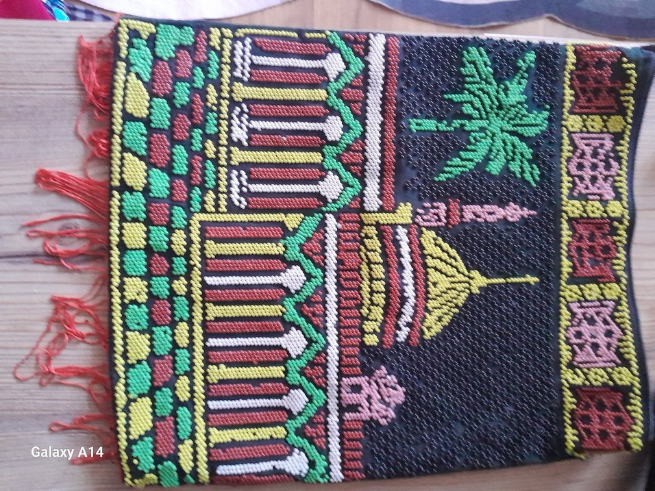 Boncuk İşlemeli Çok Renkli Kadın Çantası - Görsel 5