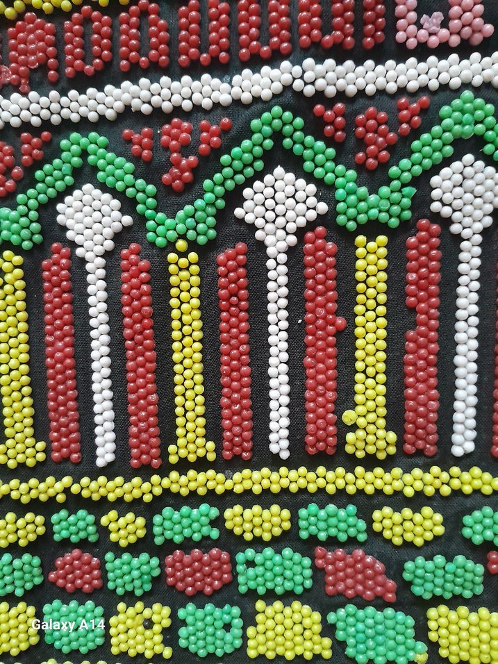 Boncuk İşlemeli Çok Renkli Kadın Çantası - Görsel 3