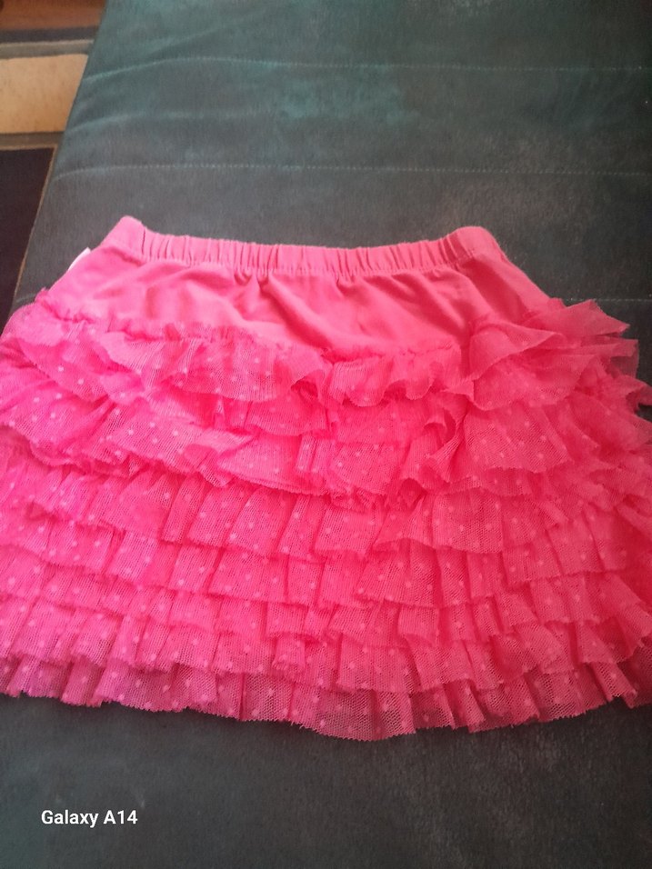 Pembe Kız Çocuk Fırfırlı Etek - Görsel 4