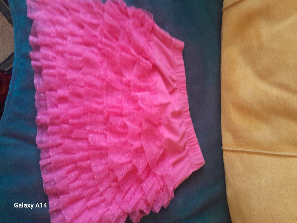 Pembe Kız Çocuk Fırfırlı Etek - Görsel 2