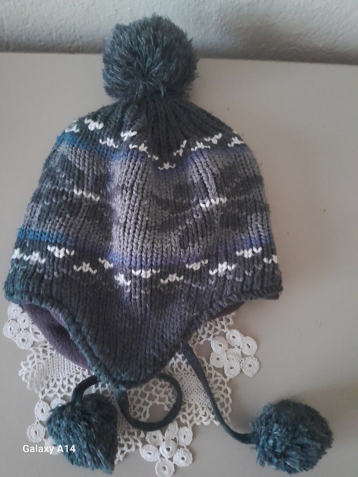 Gri Örgü Erkek Bere - Görsel 2