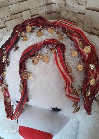 Kırmızı Bohem Kadın Fular - Görsel 3