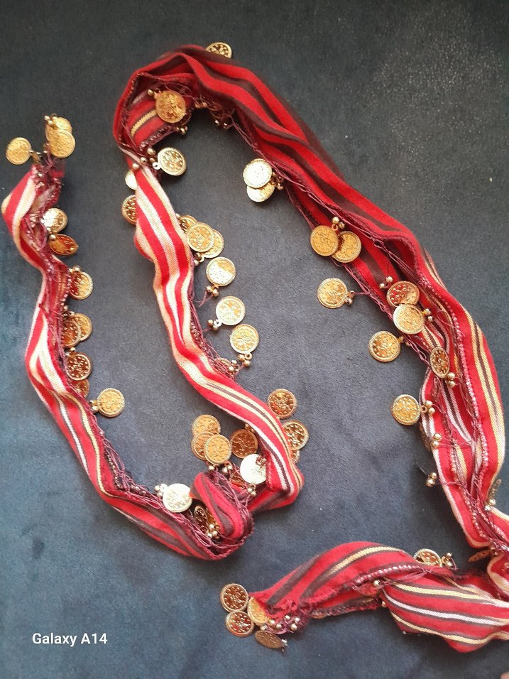 Kırmızı Bohem Kadın Fular - Görsel 2