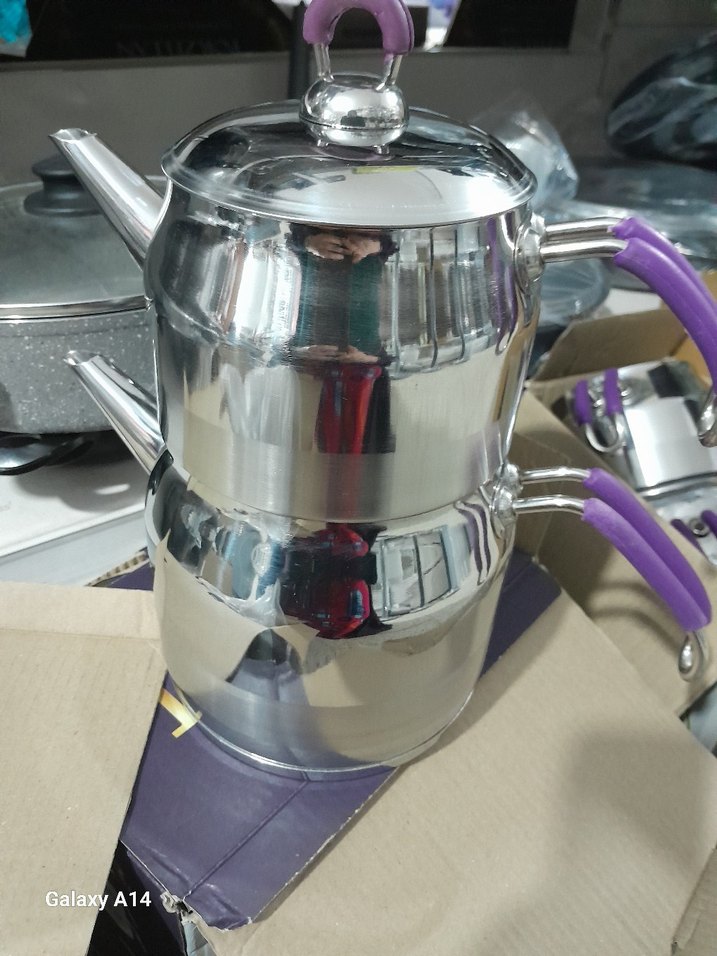 4 BUÇUK LİTRE SIFIR ÇAYDANLIK TAKIMI - Görsel 2