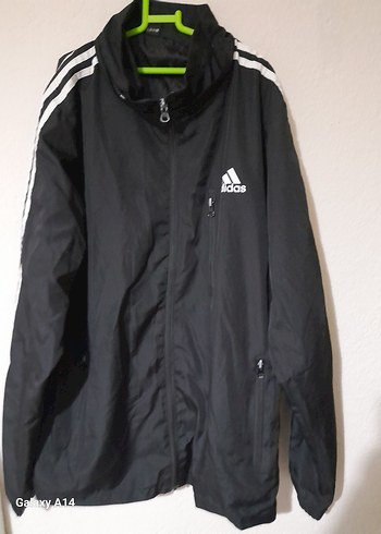 Adidas Siyah Fermuarlı Erkek Rüzgarlık orjınal marka
